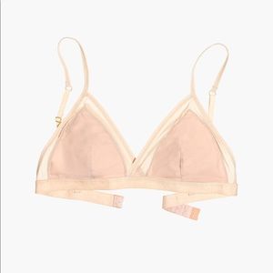 madewell mesh trimmed bralette